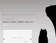 Tablet Screenshot of mcmoniglevet.com